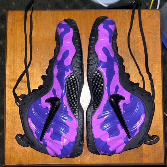 mens purple camo foamposites